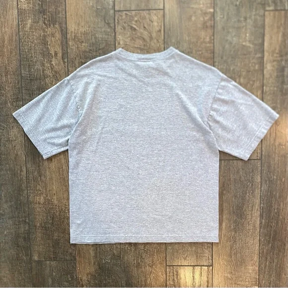 vintage y2k old navy summer ‘99 american flag heather grey tee - Picture 2 of 5